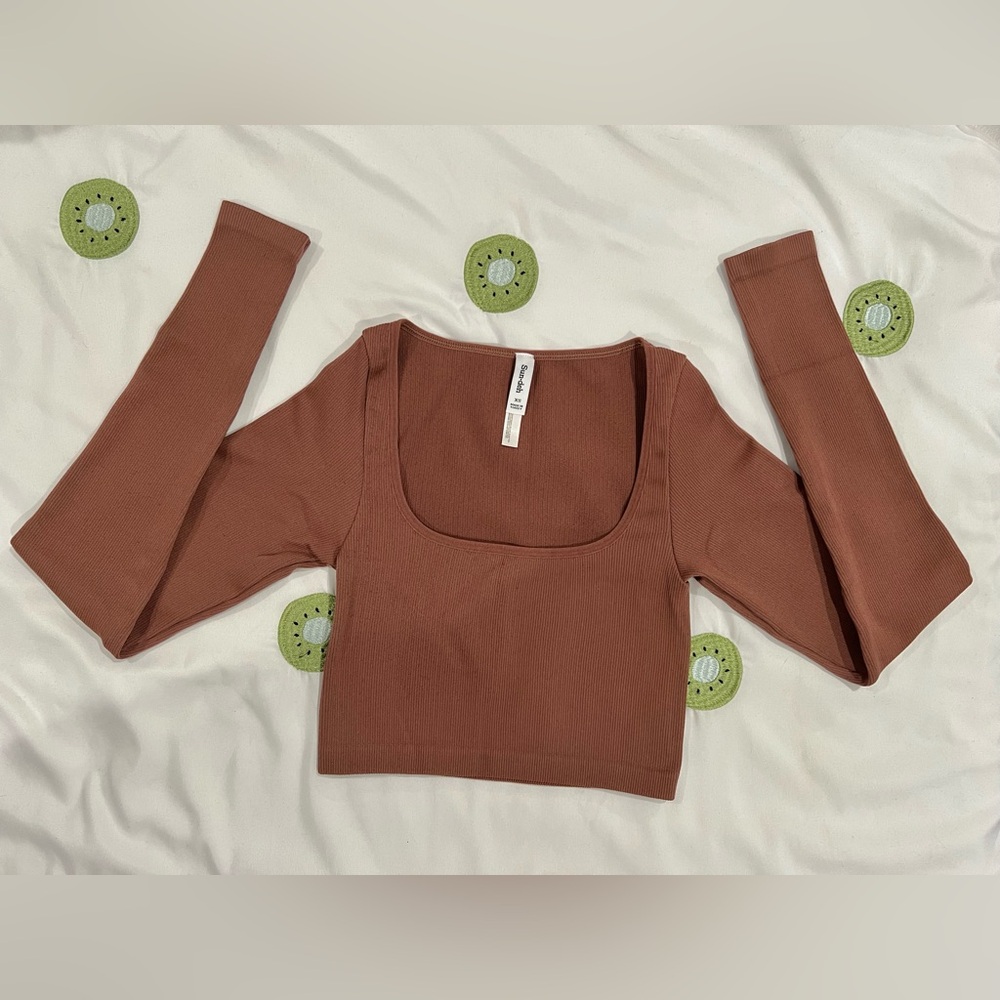 Sunday Best | SINCHSEAMLESS™ Rib Ribcage Longsleeve, Chocolate Sorbet, XS